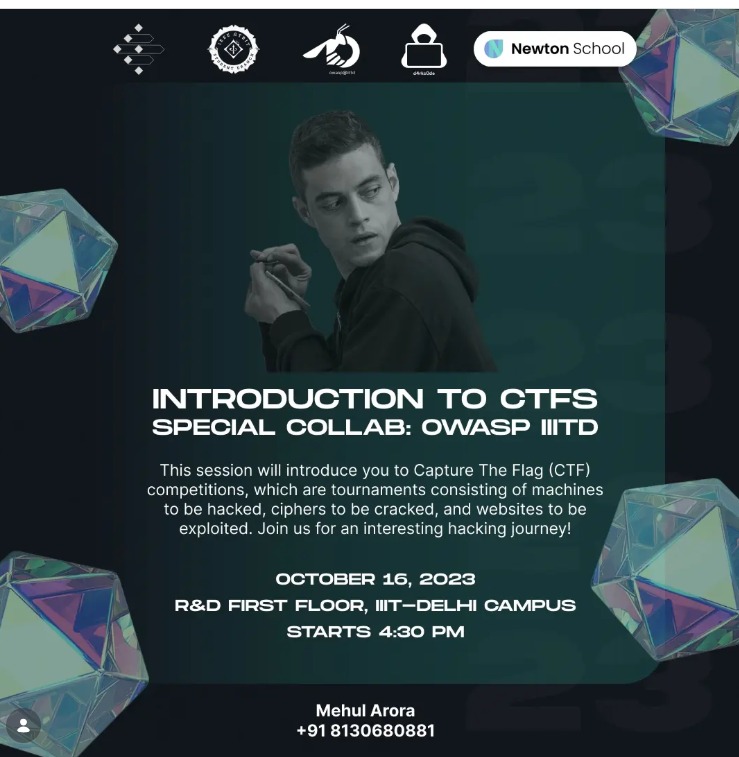 Introduction to CTFs poster